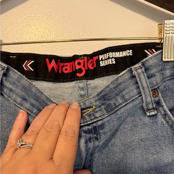Wrangler Blue Straight Jeans Classic Style - Picture 3 of 6